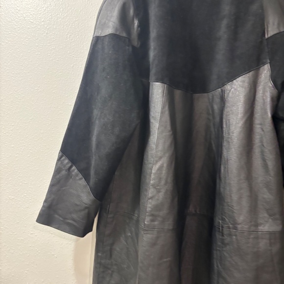 Direct Action Dany Newyork Women's Black Leather Suede Jacket Sz L - Picture 9 of 13